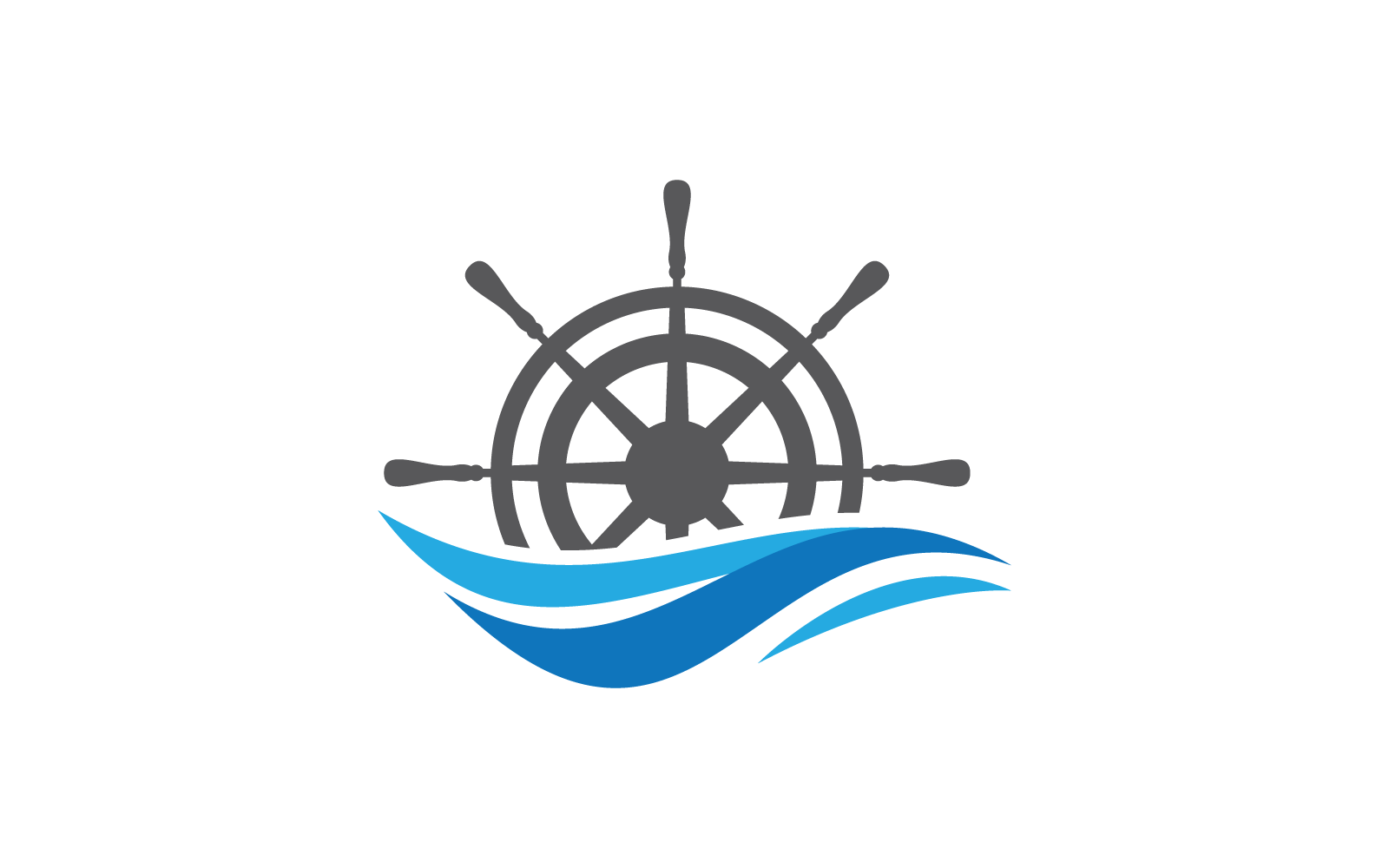 Ship wheel icon ilustration vector template
