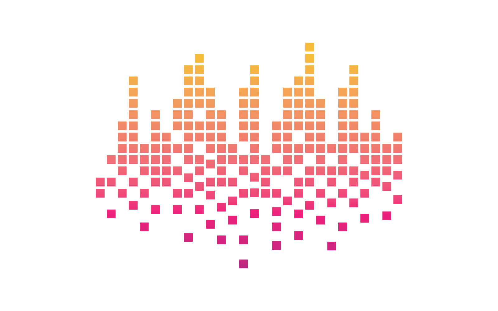 Sound wave music logo illustration template