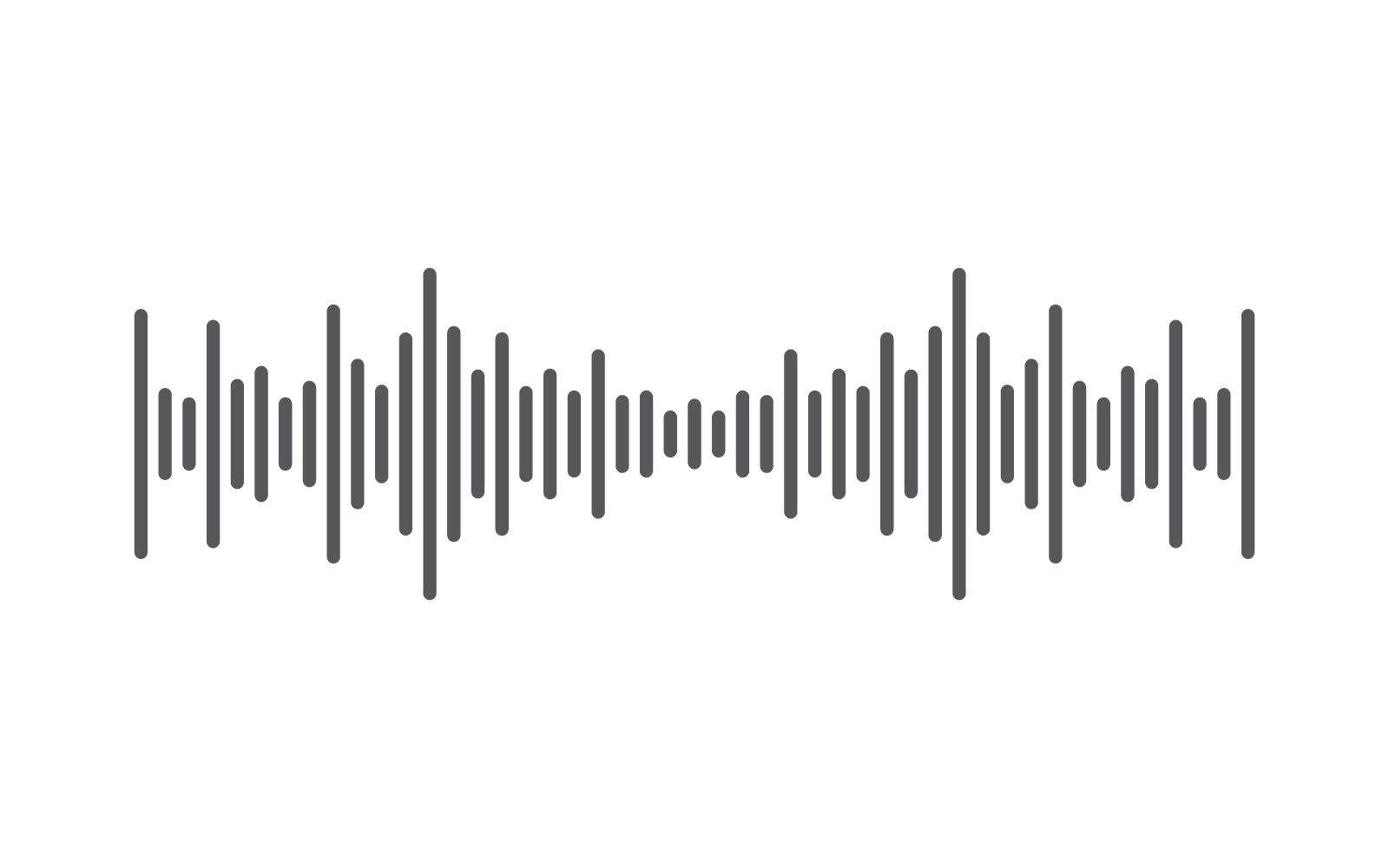Szablon wektora logo muzyki fali dźwiękowej