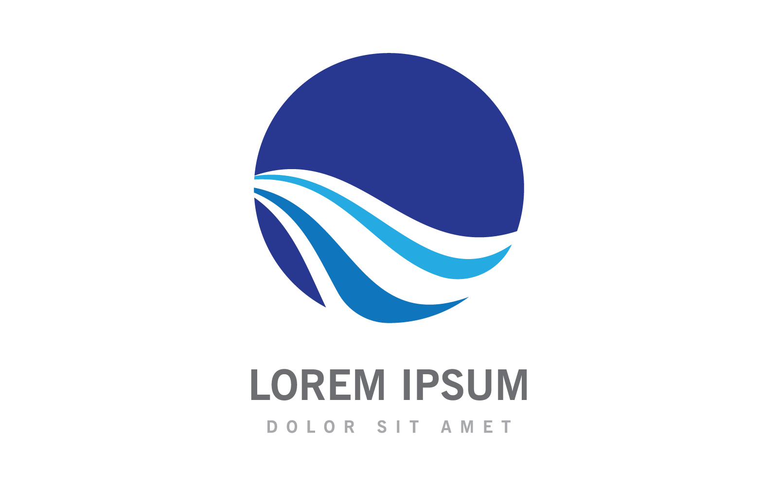 Vorlage zur Illustration von Wasserwellen