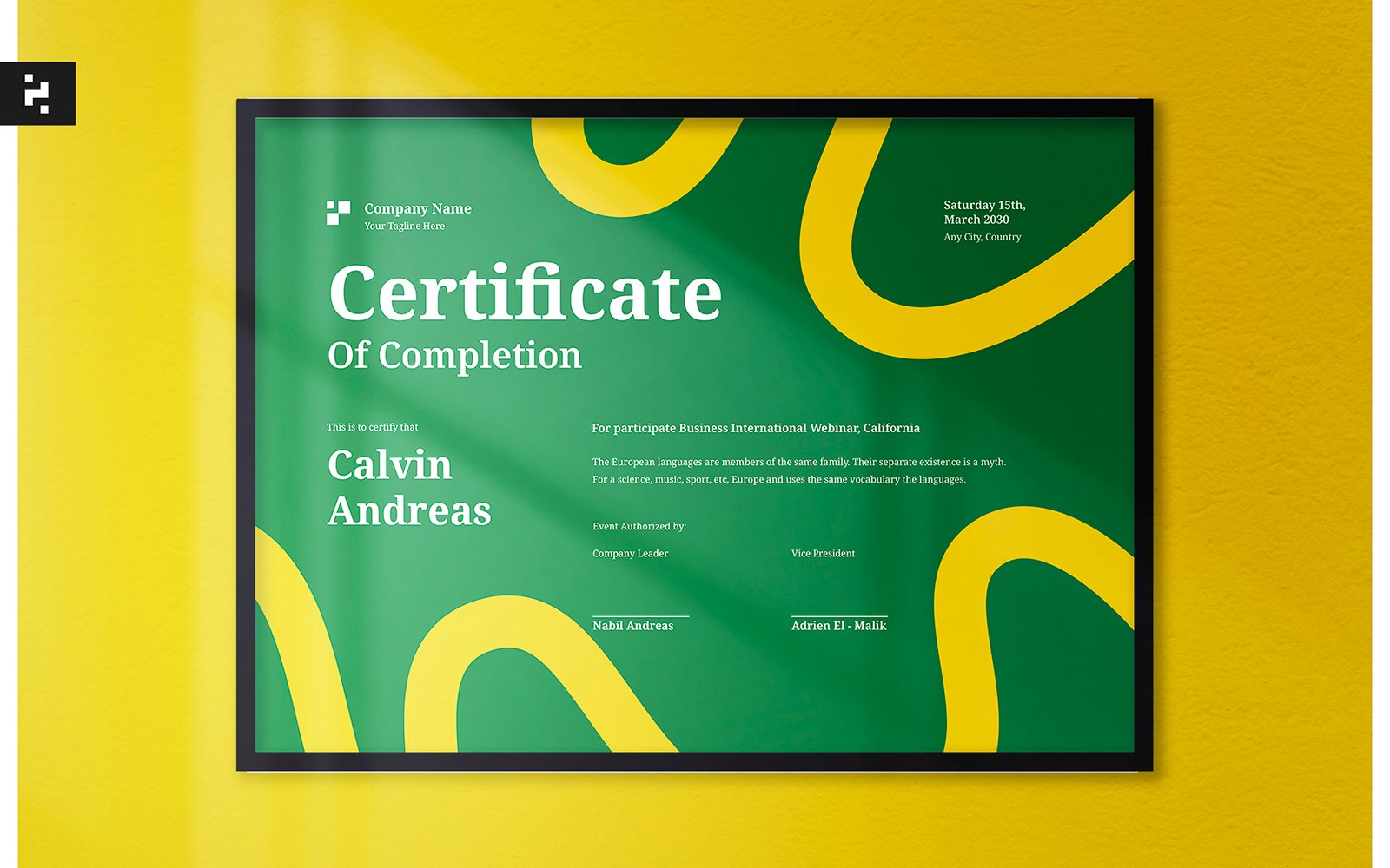 Kit Graphique #382333 Vert Certificat Web Design - Logo template Preview