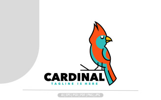 Cardinal simple design logo template