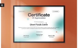 Modern Gradient Certificate Template