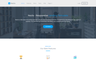 Nezla - Responsive Bootstrap 5 Landing Page Template
