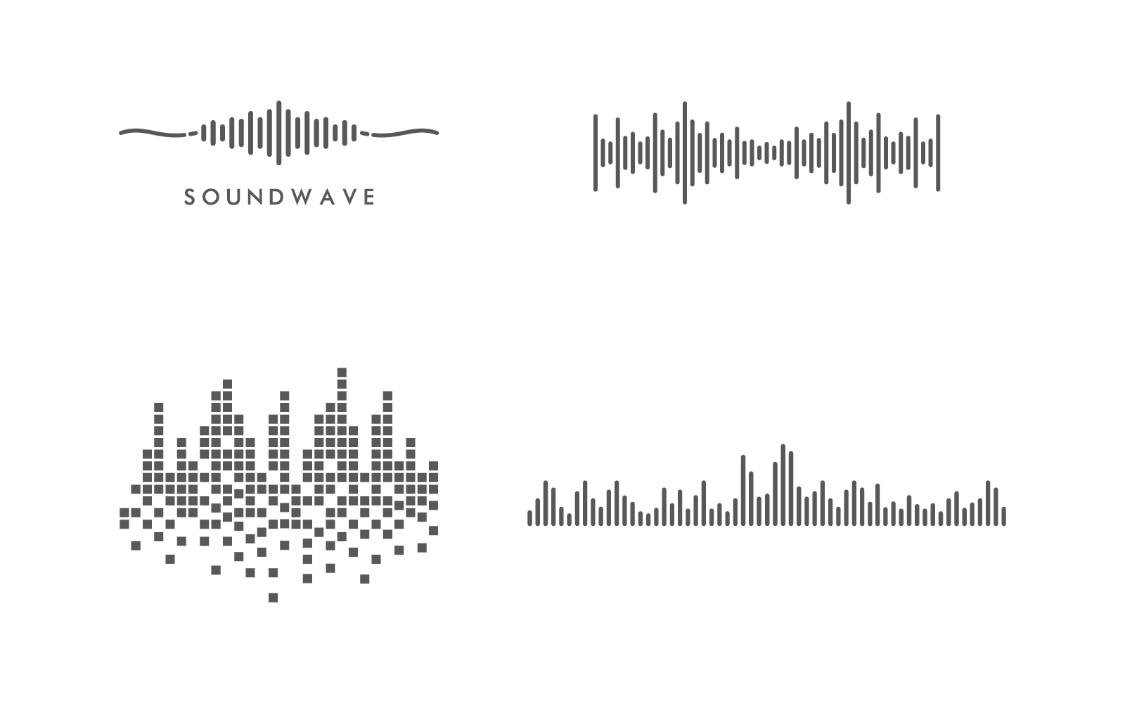 Sound wave music logo icon vector design
