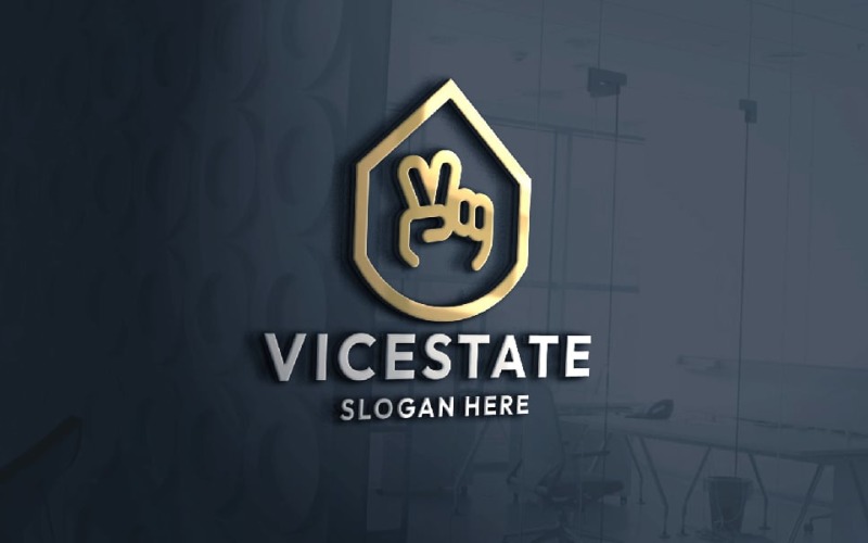 Vicestate Real Estate Logo Logo Template
