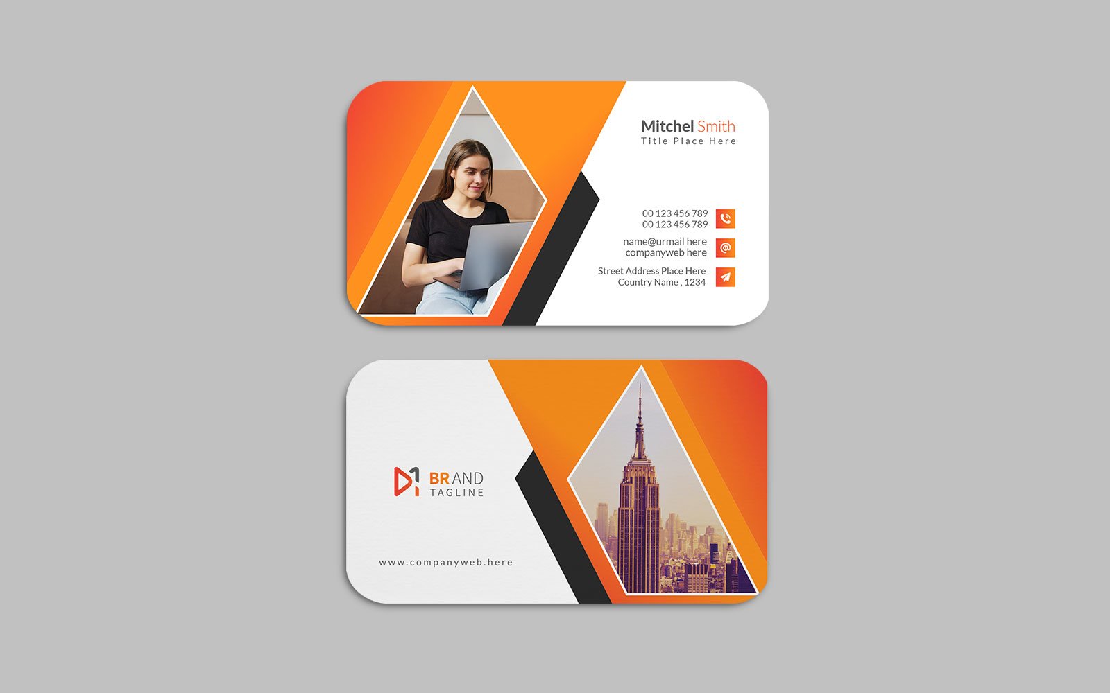 Template #382443 Card Business Webdesign Template - Logo template Preview