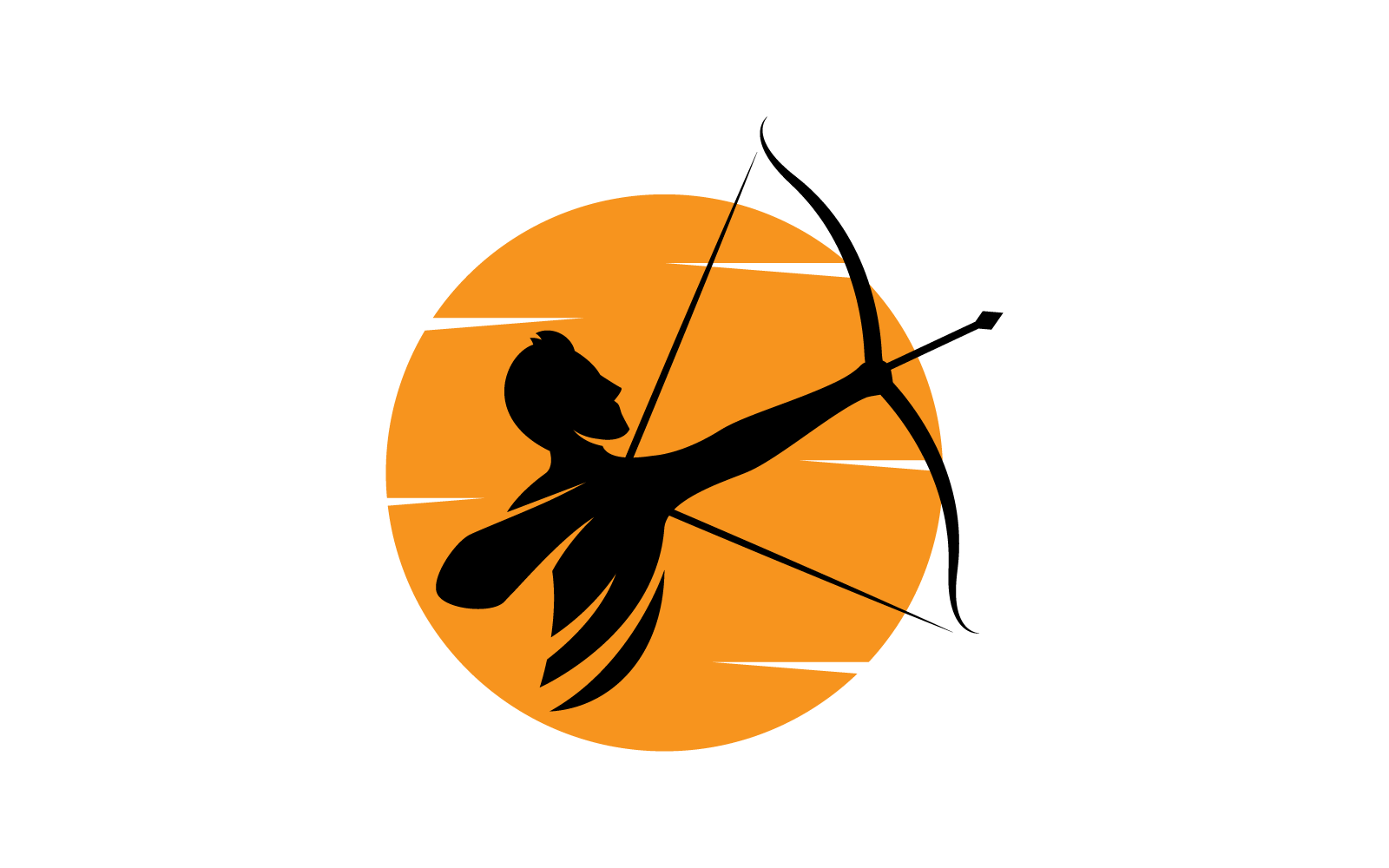 Archery logo icon vector design template