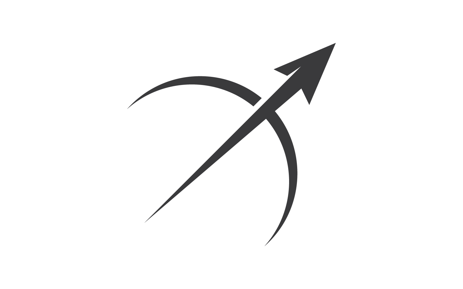 Boogschieten logo vector ontwerpsjabloon