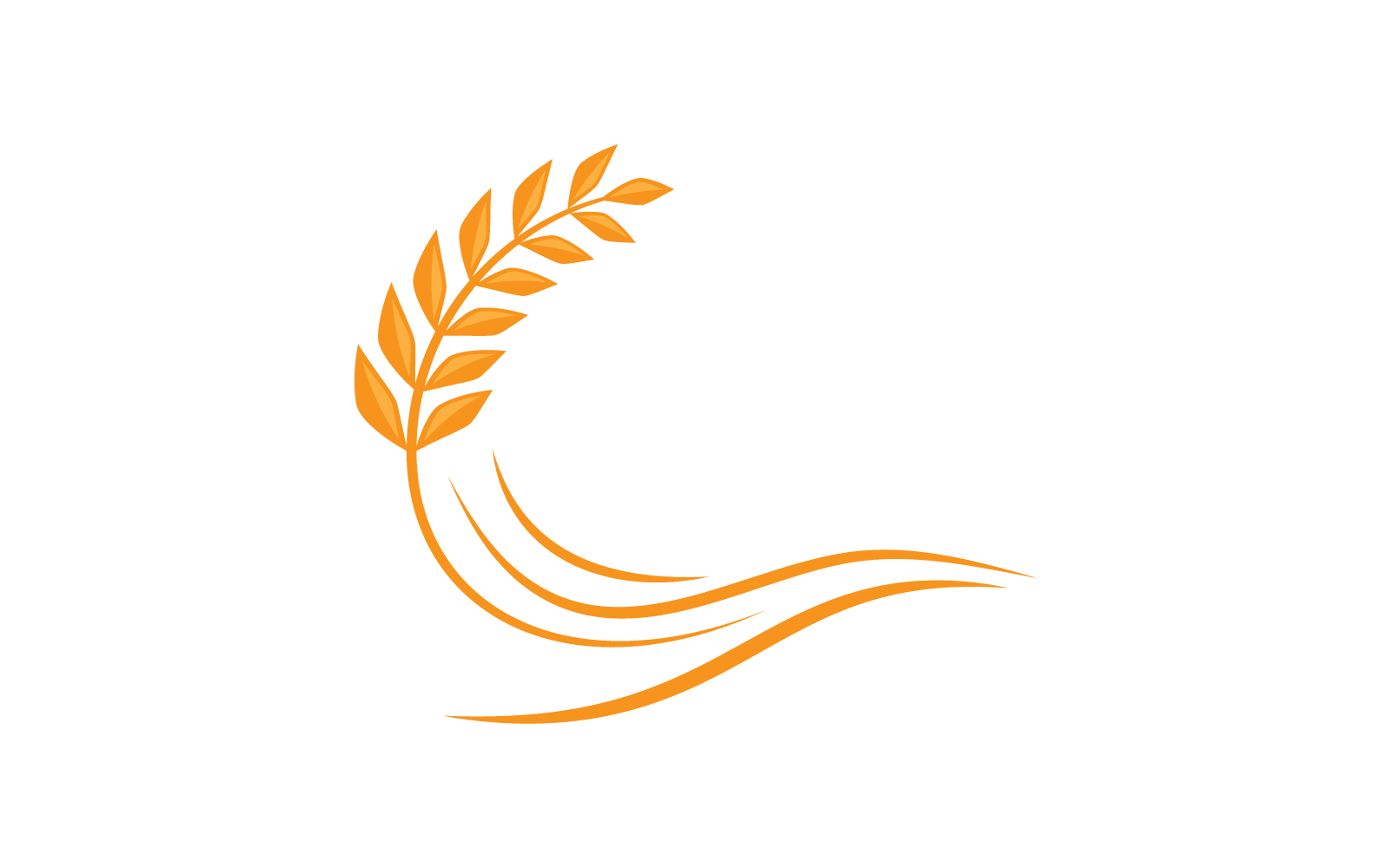 Conception vectorielle du modèle de logo de blé