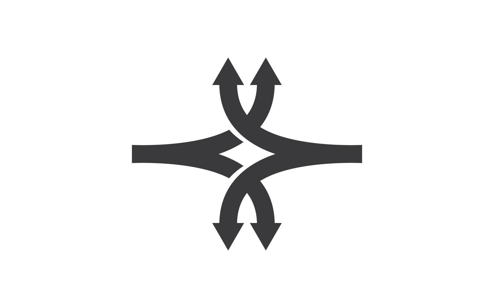 Direction logo icon vector