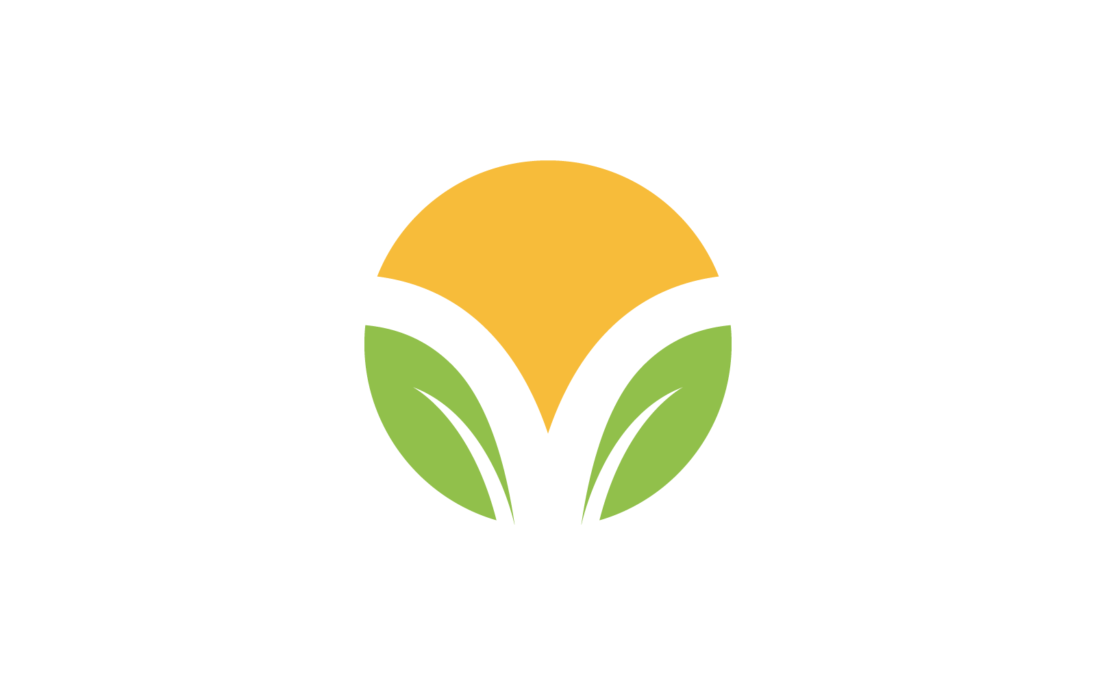 Green leaf illustration nature logo vector