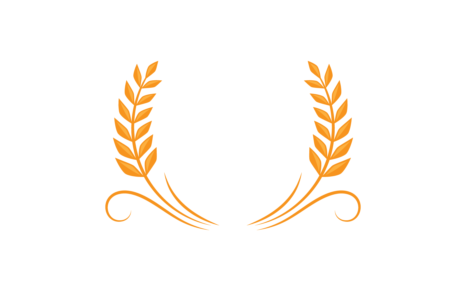Ilustração de ícone vetorial de modelo de logotipo de trigo