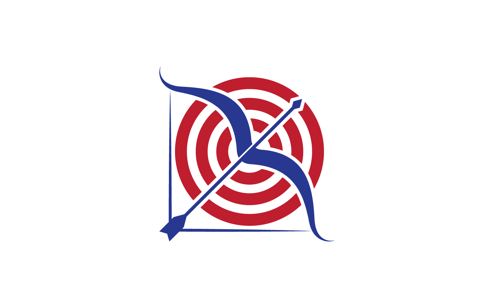 Łucznictwo logo wektor ikona ilustracja szablon