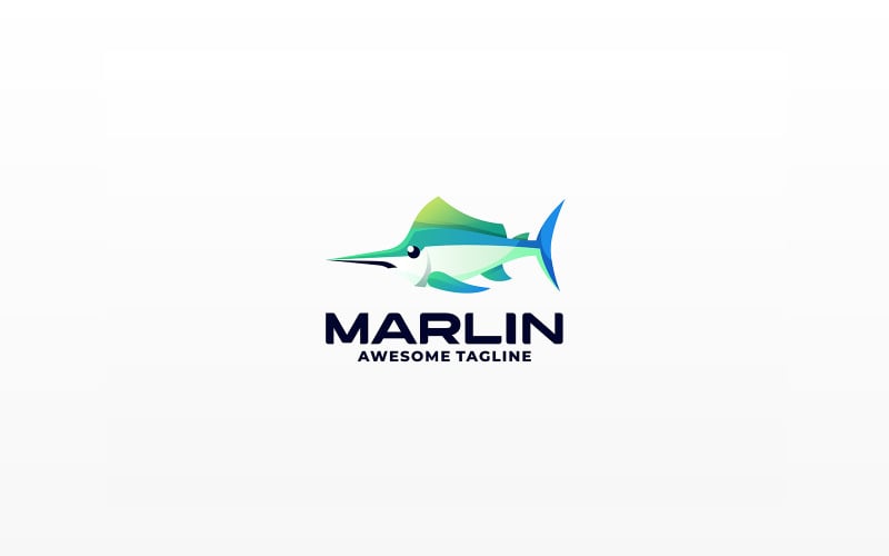 Marlin Gradient Colorful Logo 1 Logo Template