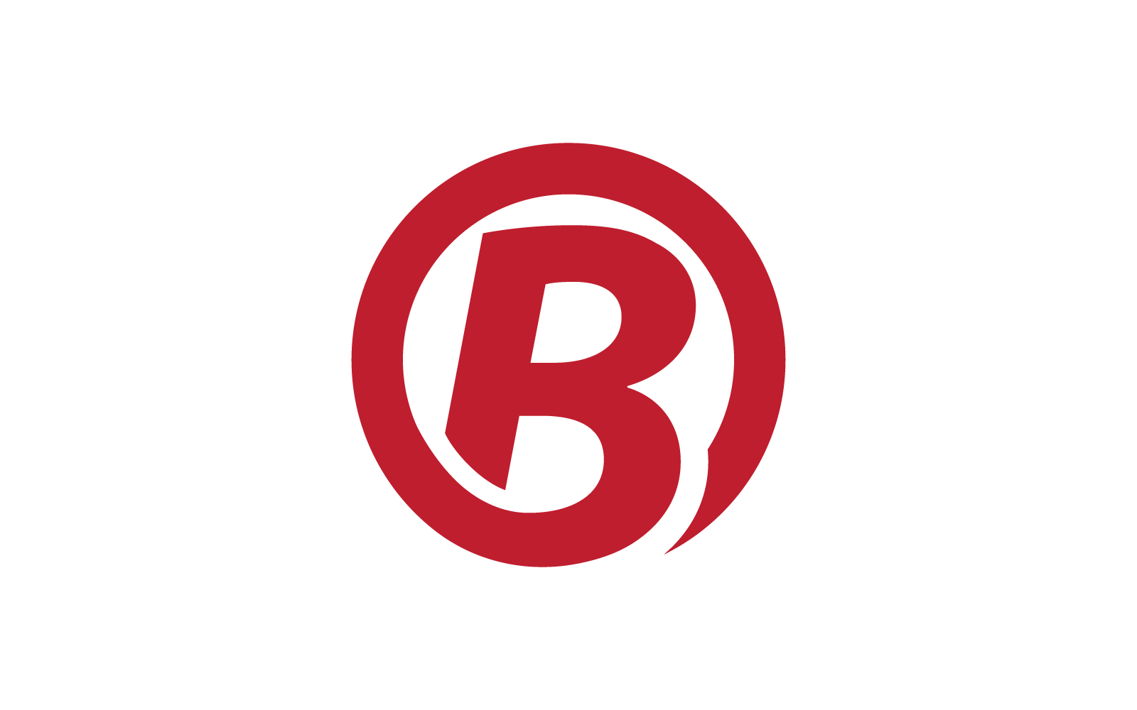 Modern B Initial letter alphabet font logo vector design