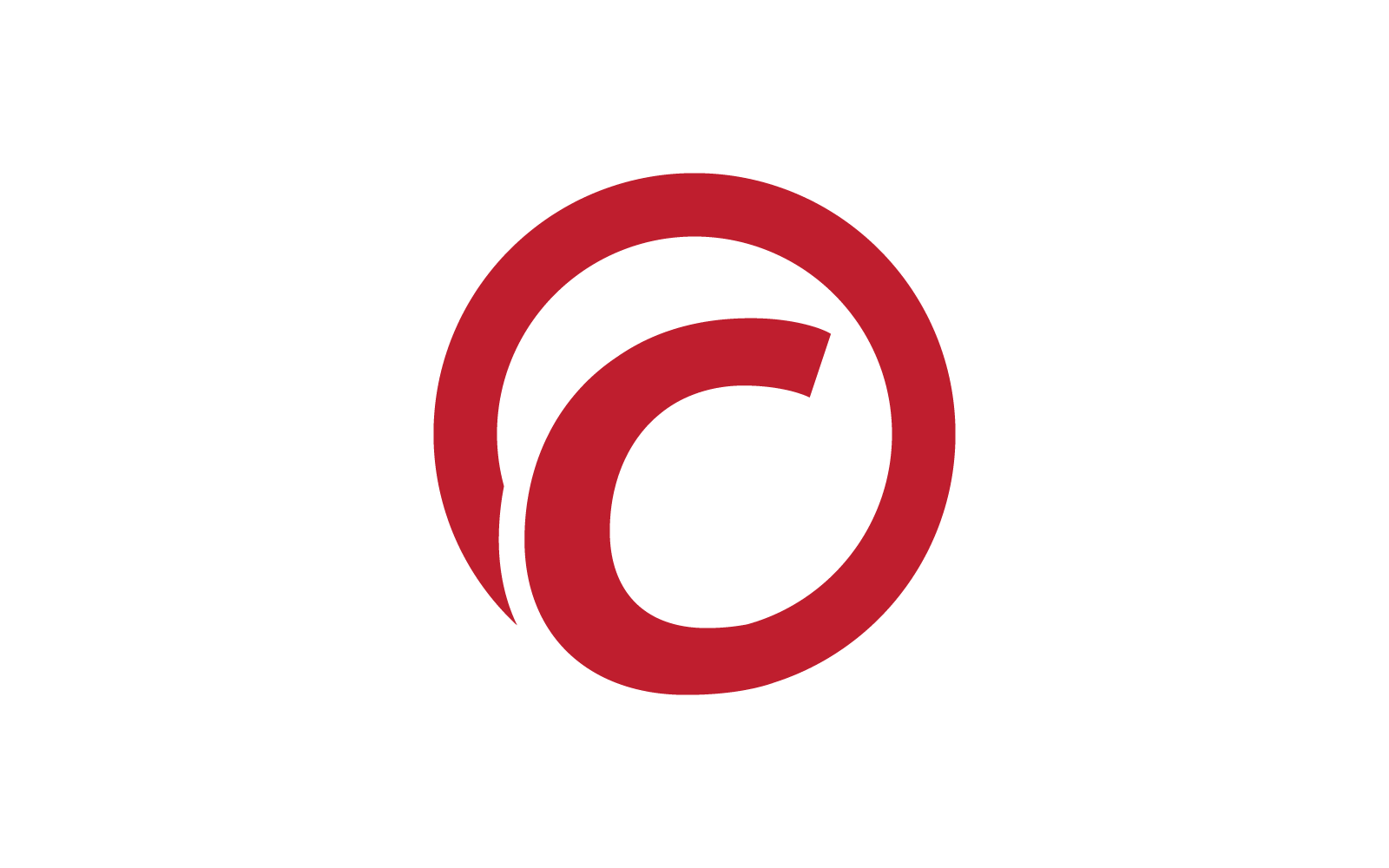 Modern C Initial letter alphabet font logo vector design