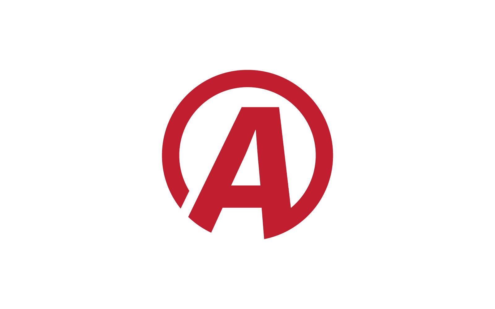 Modernes A-Anfangsbuchstaben-Alphabet-Logo-Vektordesign