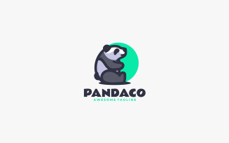 Panda Simple Mascot Logo 3