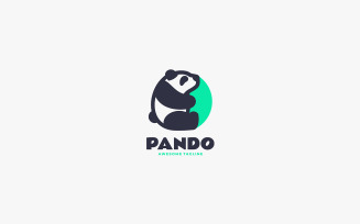 Panda Simple Mascot Logo 4