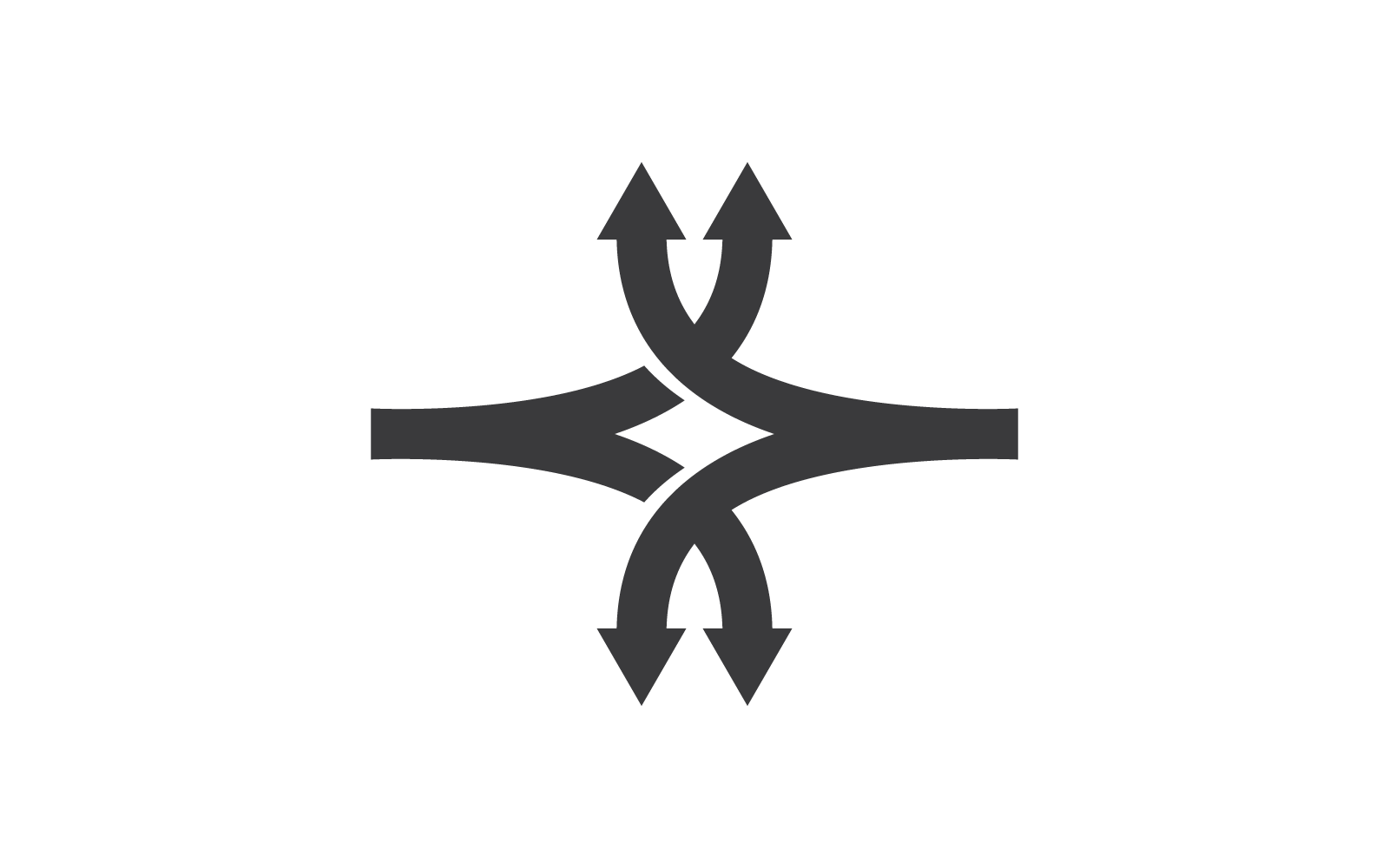 Richting logo pictogram vector