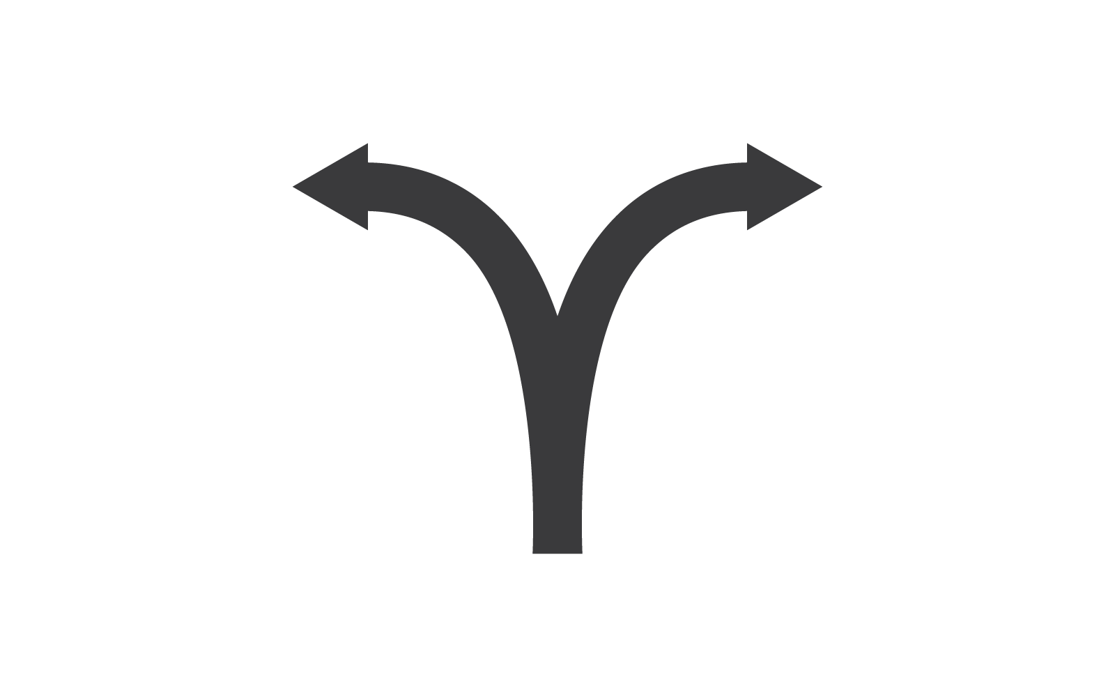 Richting pictogram vector platte ontwerp