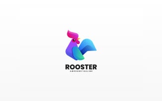 Rooster Gradient Colorful Logo 6