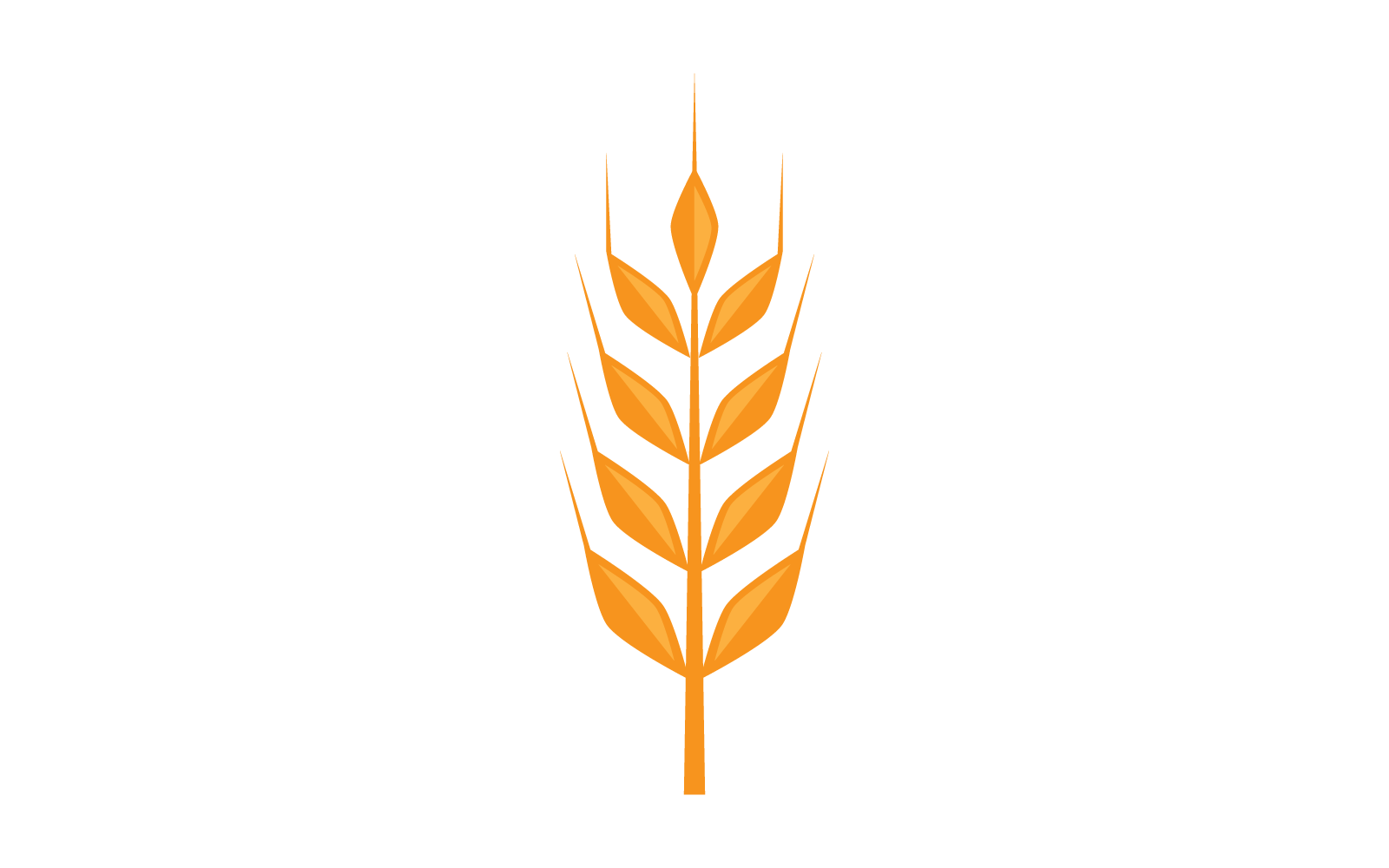 Weizen-Logo-Vorlage, Vektor-Icon-Design