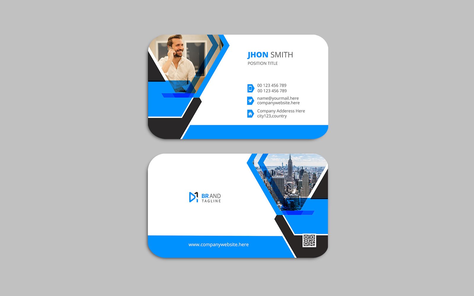 Template #382582 Card Business Webdesign Template - Logo template Preview