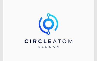 Atom Connection Molecule Circle Logo