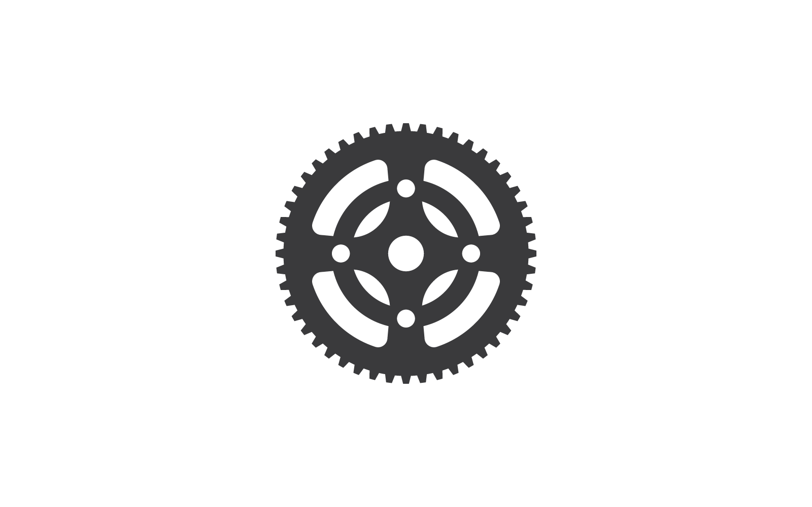 Bicycle cogwheel illustration template