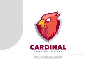 Cardinal mascot design logo sport