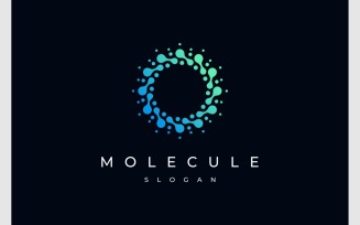Circle Molecule Circular Molecular Logo