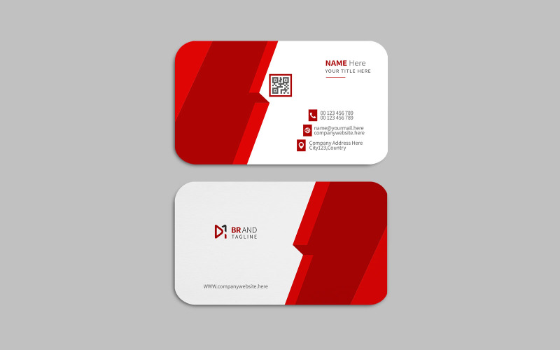 Cleaning red business card template Corporate Identity