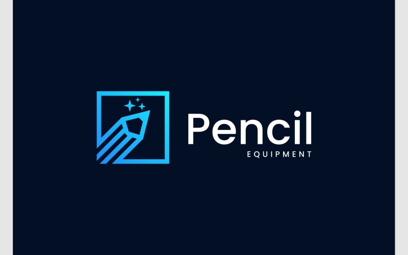 Pencil Write Writer Creative Logo Logo Template