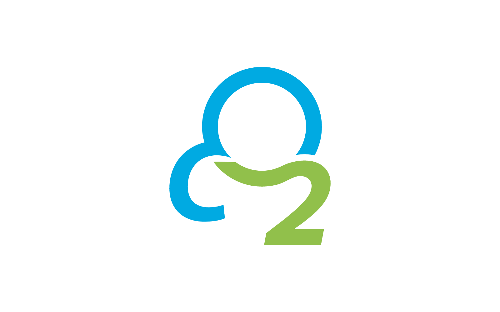 Projekt wektora logo dwutlenku węgla Co2