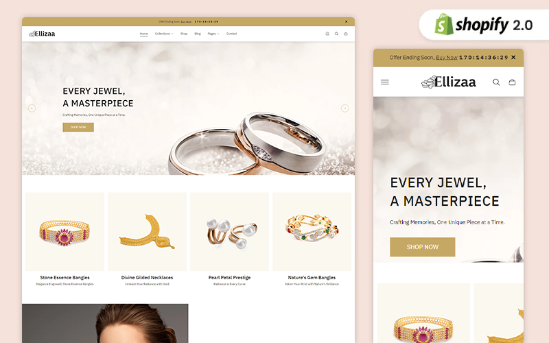 Ellizaa | Jewellery Store Boutique Shopify Theme