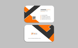 Clean and minimal business card design