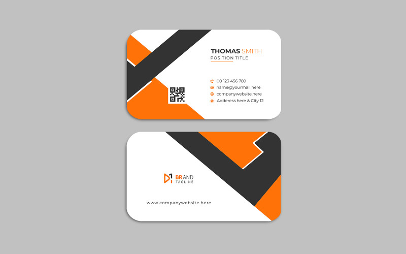 Clean and minimal business card design Corporate Identity