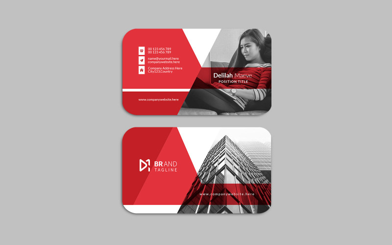 Clean and minimal visiting card design Corporate Identity