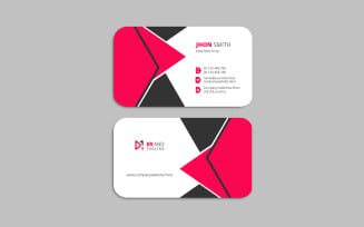 Clean and modern - business card design template