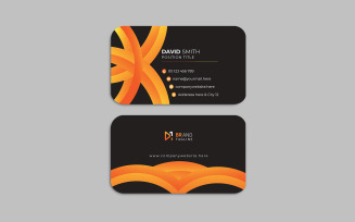 Clean and modern business card template design - corporate identity