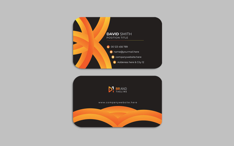 Clean and modern business card template design - corporate identity Corporate Identity