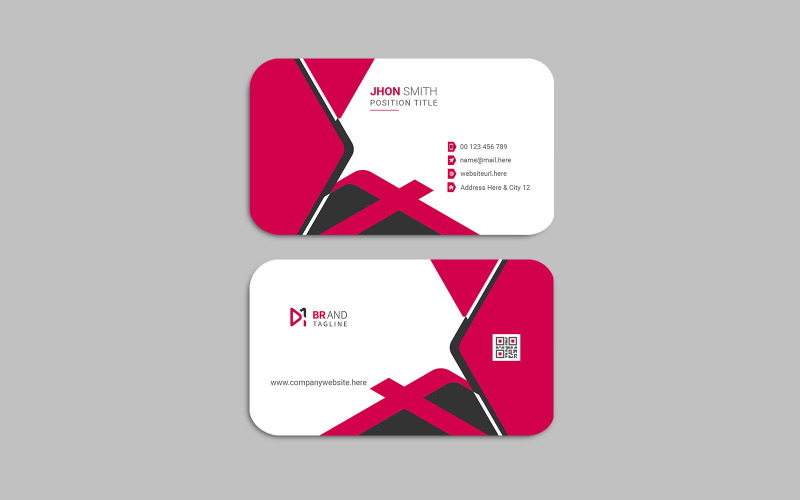Clean and modern - business card template design Corporate Identity