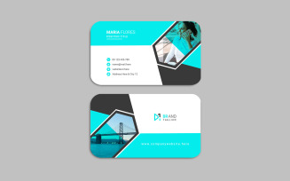 Clean and modern business card template design