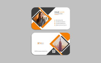 Clean and modern name card design template