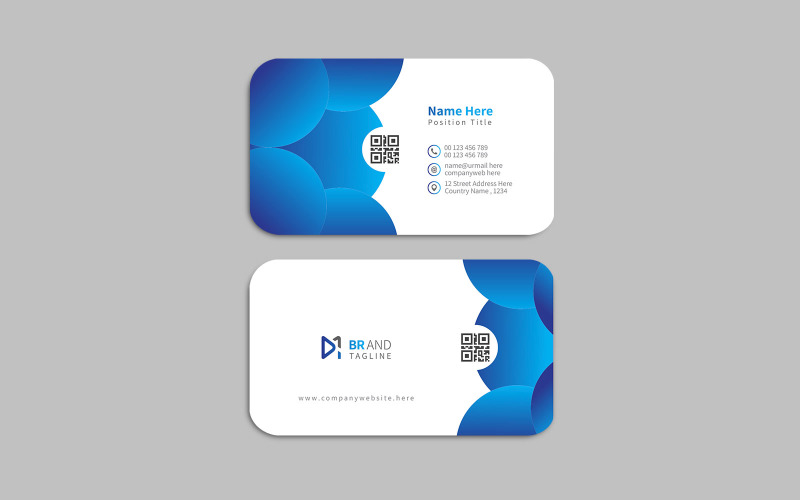 Clean and modern - visiting card design template Corporate Identity