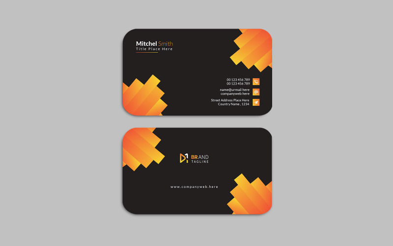 Clean and modern visiting card template design Corporate Identity