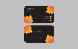 Clean and modern visiting card template design