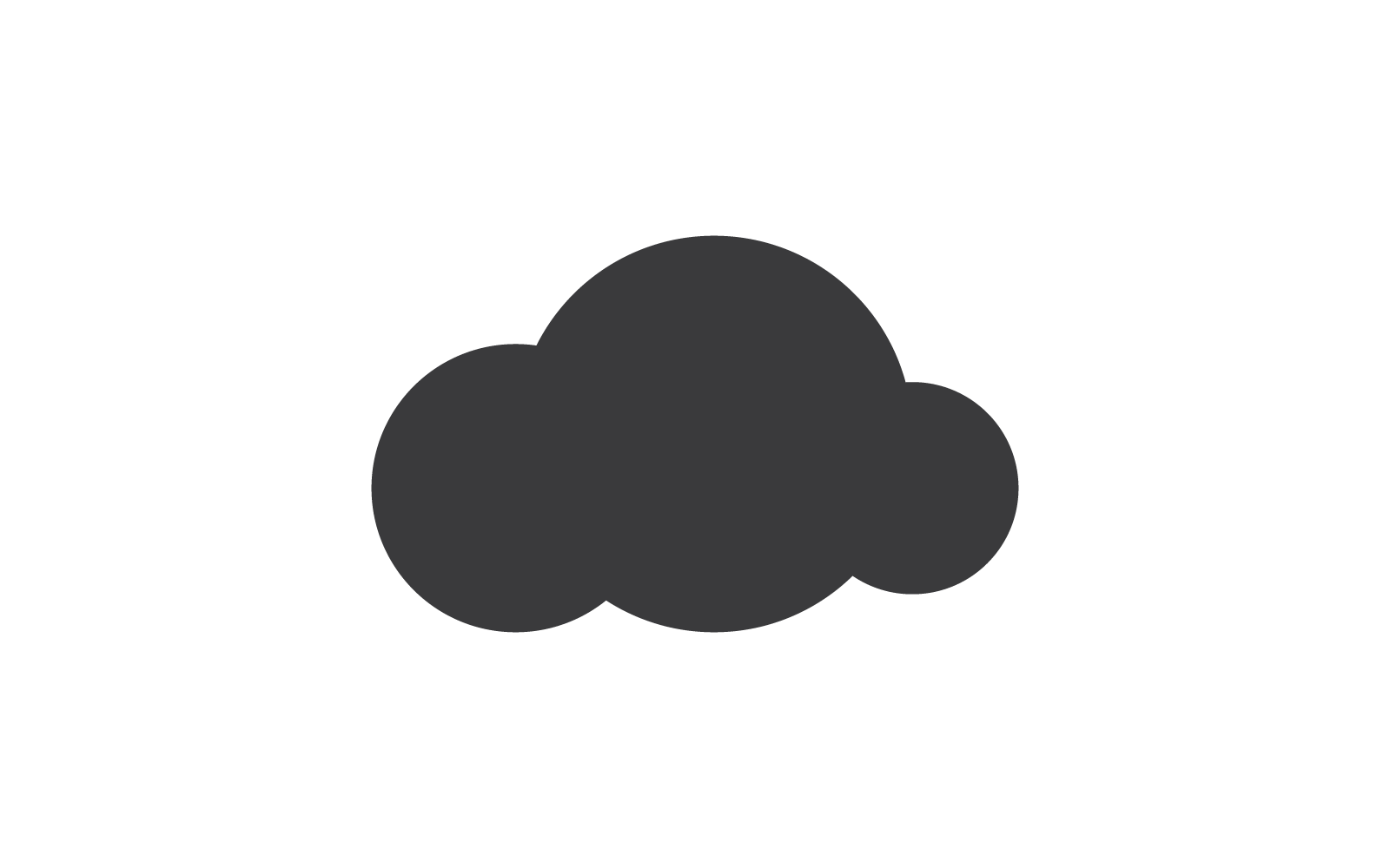 Cloud-Illustration-Logo-Vektor flaches Design